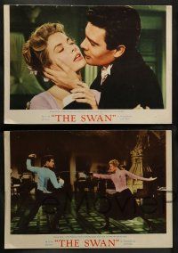 2w579 SWAN 5 LCs '56 wonderful images of beautiful Grace Kelly, Alec Guinness, Louis Jourdan!