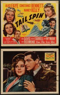 2w374 TAIL SPIN 8 LCs '39 female pilots Alice Faye, Constance Bennett & Nancy Kelly!