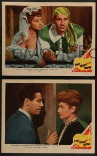 2w693 TWO SMART PEOPLE 4 LCs '46 Jules Dassin directed, Lucille Ball, John Hodiak!
