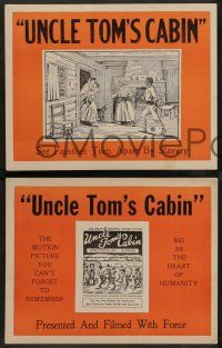 2w825 UNCLE TOM'S CABIN 3 LCs '27 Harriet Beecher Stowe, Universal's $2,000,000 picture!