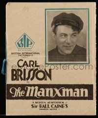2x880 MANXMAN English pressbook '29 early Alfred Hitchcock, several ultra rare posters are shown!