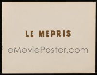 2x605 LE MEPRIS French pb '63 Jean-Luc Godard's Le Mepris, sexiest Brigitte Bardot!