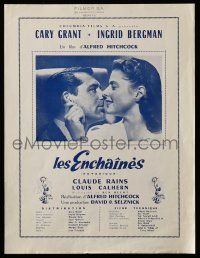2x613 NOTORIOUS French pb R54 Alfred Hitchcock, Cary Grant, Ingrid Bergman, different!