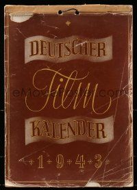 2x009 DEUTSCHER FILM KALENDER 1943 German 7x9 film calendar '43 stars & images from Nazi movies!