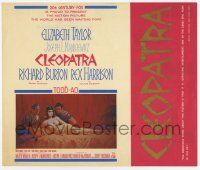 2x782 CLEOPATRA roadshow Australian trade ad '63 Elizabeth Taylor, Burton, Harrison, Terpning art!