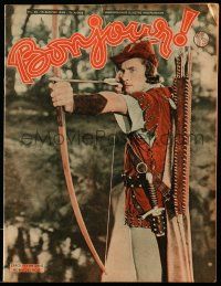 2x644 BONJOUR French magazine January 15, 1939 Errol Flynn in The Adventures of Robin Hood!