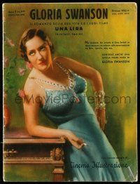 2x915 GLORIA SWANSON Italian magazine supplement September 1933 heavily illustrated biography!