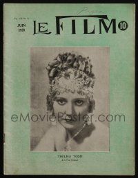 2x968 LE FILM Canadian magazine June 1928 great cover photo of Thelma Todd + more!