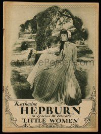 2x872 LITTLE WOMEN English magazine supplement '33 Katharine Hepburn in Louisa May Alcott classic!