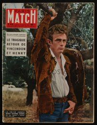2x671 PARIS MATCH French magazine March 30, 1957 the James Dean crisis takes over Paris!