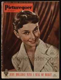 2x865 PICTUREGOER English magazine May 5, 1951 super young Audrey Hepburn smiling on the cover!