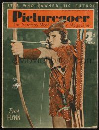 2x863 PICTUREGOER English exhibitor magazine October 8, 1938 Flynn in Adventures of Robin Hood!