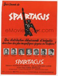 2x554 SPARTACUS French magazine ad '61 classic Stanley Kubrick & Kirk Douglas epic, different art!