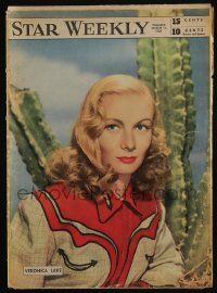 2x970 STAR WEEKLY Canadian magazine March 11, 1950 great cover photo of Veronica Lake + more!