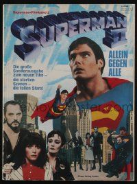 2x272 SUPERMAN II German magazine '81 Christopher Reeve, filled with color images from the movie!