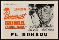 2x902 EL DORADO Italian pressbook '66 John Wayne, Robert Mitchum, different cover art!