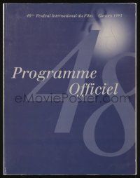 2x514 CANNES FILM FESTIVAL 1995 French souvenir program book '95 the 48th Cannes, great images!