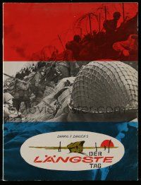 2x833 LONGEST DAY English souvenir program book '62 World War II D-Day movie with 42 stars!