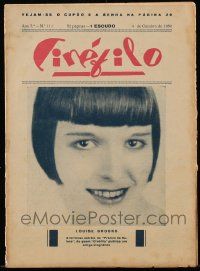 2x891 CINEFILO Spanish magazine Oct 4, 1930 great c/u of smiling Louise Brooks w/trademark hair!