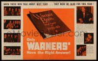 2x787 WARNER BROS 1939-40 Australian trade ad '39 ad for campaign book we have never seen!