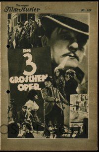 2x404 THREEPENNY OPERA Austrian program '31 G.W. Pabst's Die 3 Groschen-Oper, ultra rare!