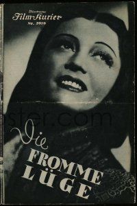 2x347 DIE FROMME LUGE Austrian program '38 Nunzio Malasomma, many images of pretty Pola Negri!