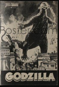 2x356 GODZILLA Austrian program '57 Gojira, Toho sci-fi classic, different monster images!
