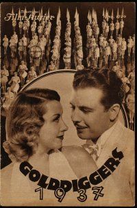 2x358 GOLD DIGGERS OF 1937 Austrian program '36 Dick Powell, Joan Blondell, Busby Berkeley!