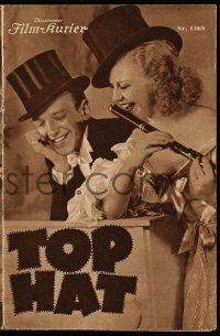 2x405 TOP HAT Austrian program '36 different images of Fred Astaire & Ginger Rogers dancing!