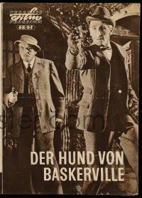 2x453 HOUND OF THE BASKERVILLES East German program '64 Peter Cushing as Sherlock, different!