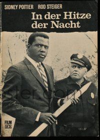 2x457 IN THE HEAT OF THE NIGHT East German program '70 Sidney Poitier, Rod Steiger, different!