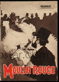 2x472 MOULIN ROUGE East German program '54 Jose Ferrer as Toulouse-Lautrec, different images!