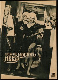 2x491 SOME LIKE IT HOT East German program '68 Marilyn Monroe, Tony Curtis & Lemmon, different!