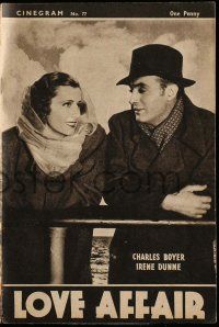 2x818 LOVE AFFAIR English program '39 different images of Irene Dunne & Charles Boyer!