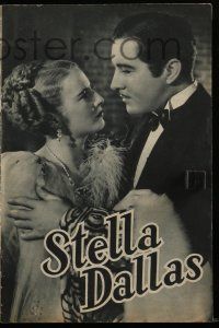 2x823 STELLA DALLAS English program '37 low class Barbara Stanwyck, John Boles, Anne Shirley!