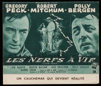 2x574 CAPE FEAR French pb '62 Gregory Peck, Robert Mitchum, Polly Bergen, classic noir!