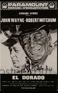 2x586 EL DORADO French pb '66 John Wayne, Robert Mitchum, Howard Hawks, Michel Landi art!