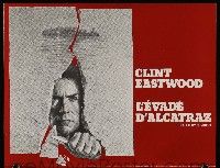 2x587 ESCAPE FROM ALCATRAZ French pb '79 cool artwork of Clint Eastwood busting out by Lettick!