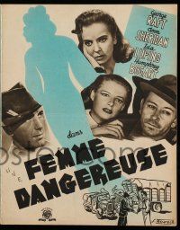 2x632 THEY DRIVE BY NIGHT French pb '47 Humphrey Bogart, George Raft, Ann Sheridan, Tessareck art!