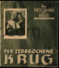 2x074 BROKEN JUG German program '37 Gustav Ucicky & Emil Jannings's Der zerbrochene Krug!