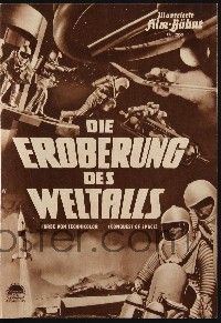 2x091 CONQUEST OF SPACE German program '55 George Pal sci-fi, cool different images!