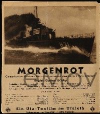 2x099 DAWN German program '33 Vernon Sewell and Gustav Ucicky's Morgenrot, World War I submarine!