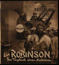 2x108 EIN ROBINSON German program '40 directed by Arnold Fanck, man shipwrecked on island!