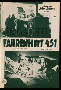 2x111 FAHRENHEIT 451 German program '67 Francois Truffaut, Julie Christie, Bradbury, different!
