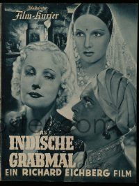 2x138 INDIAN TOMB German program '38 Thea von Harbou's Das Indische Grabmal, Kitty Jantzen!