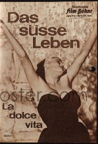 2x151 LA DOLCE VITA Film Buhne German program '60 Fellini, Mastroianni, Anita Ekberg, different!