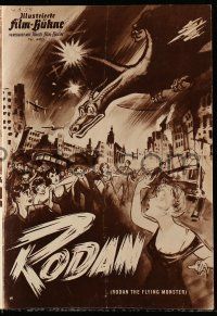 2x197 RODAN German program '58 Ishiro Honda's Sora no Daikaiju Radon, different monster art!