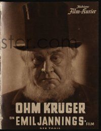 2x235 UNCLE KRUGER Film-Kurier German program '41 Ohm Kruger, Jannings, Nazi propaganda, conditional