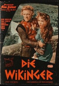 2x241 VIKINGS German program '58 different images of Kirk Douglas, Tony Curtis & sexy Janet Leigh!