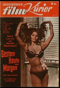 2x248 YESTERDAY, TODAY & TOMORROW German program '64 sexy Sophia Loren, Mastroianni, De Sica